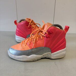 NIKE AIR JORDAN 12 RETRO (GS) Hot Punch SIZE 4Y (510815 601)